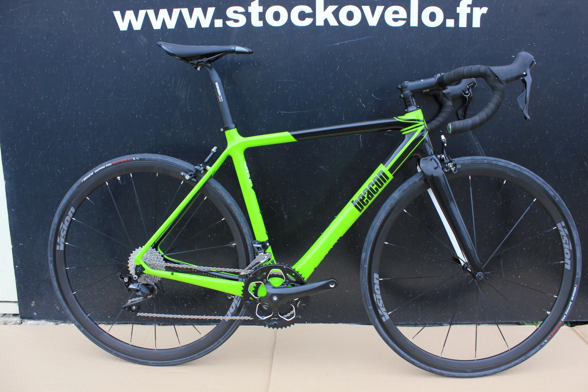 DEDACCIAI Vélo BEACON Carbone BF 100 Noir/vert Flash 3 DEDACCIAI Vélo BEACON Carbone BF 100 Noir/vert Flash