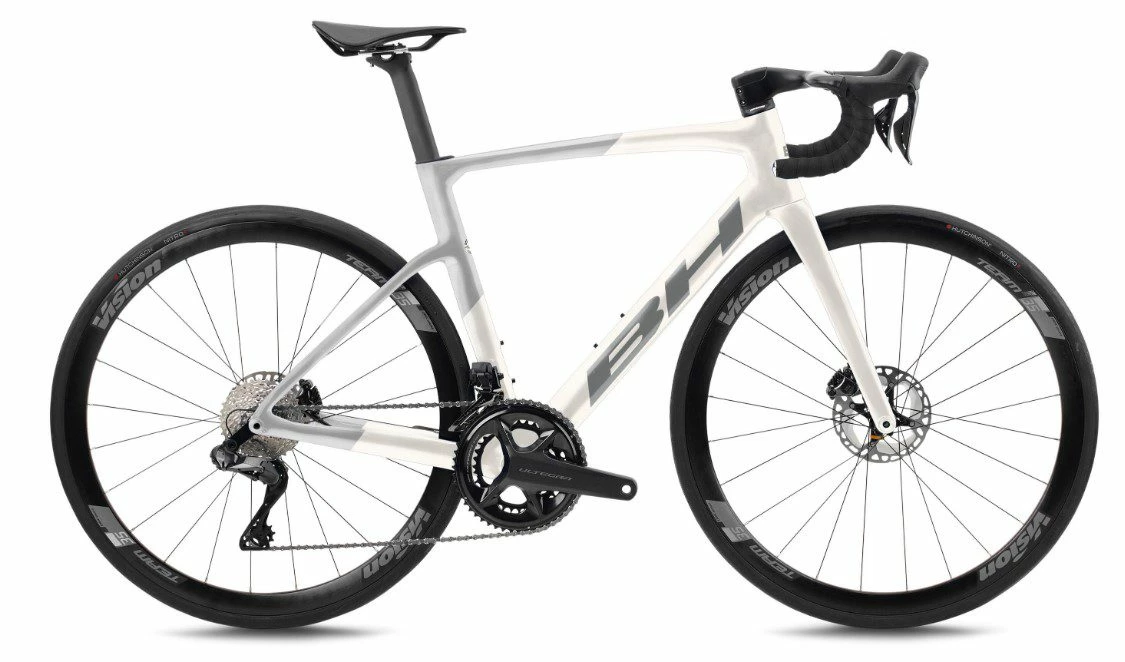 Vélo BH RS1 4.5 Carbone SHIMANO Ulégra 8150 Di2 12V 2023 Blanc Gris 3 Vélo BH RS1 4.5 Carbone SHIMANO Ulégra 8150 Di2 12V 2023 Blanc Gris