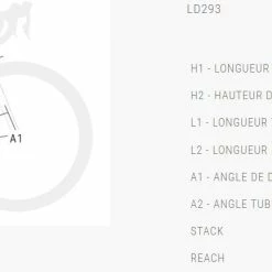 Vélo BH SL1 2.4 Carbone Shimano 105 11V 2023 Bleu 5 Vélo BH SL1 2.4 Carbone Shimano 105 11V 2023 Bleu -Vélos de Route Soldes BH SL1 geometrie 2