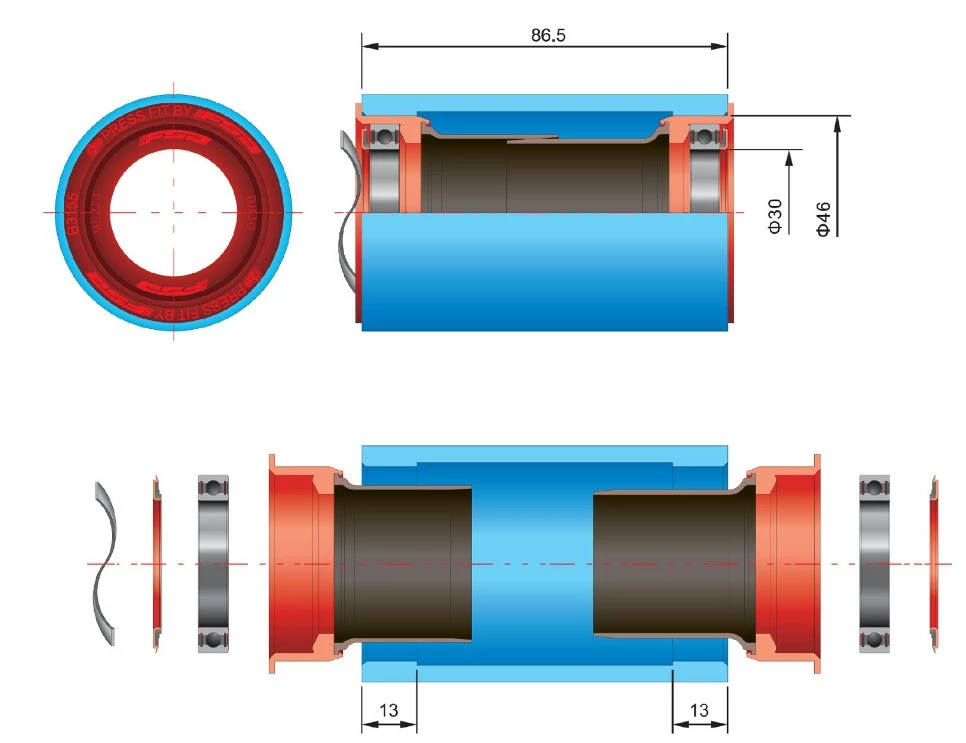 Boitier De Pédalier FSA Press Fit 30 Céramique 4 Boitier De Pédalier FSA Press Fit 30 Céramique – Image 2