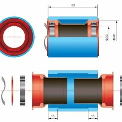 Boitier De Pédalier FSA Press Fit 30 Alu -Vélos de Route Soldes boitier FSA ceramique 2 2