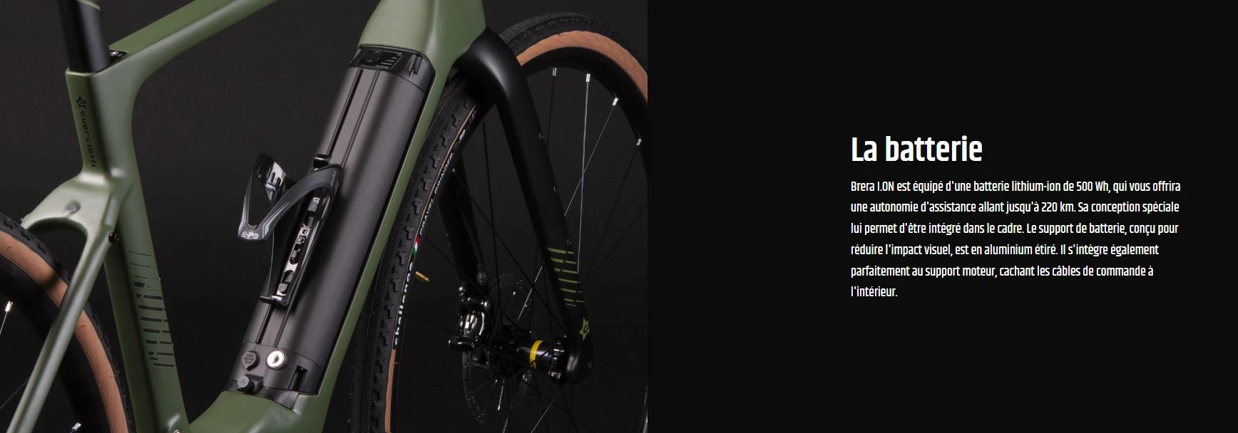 LEADER FOX Vélo électrique Gravel GUERCIOTTI Carbone BRERA ION 500Wh 220 Kms 2022 Gris Bleuté 5 LEADER FOX Vélo électrique Gravel GUERCIOTTI Carbone BRERA ION 500Wh 220 Kms 2022 Gris Bleuté – Image 3