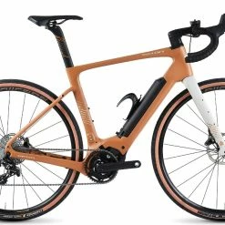 LEADER FOX Vélo électrique Gravel GUERCIOTTI Carbone BRERA ION 500Wh 220 Kms 2022 Capuccino