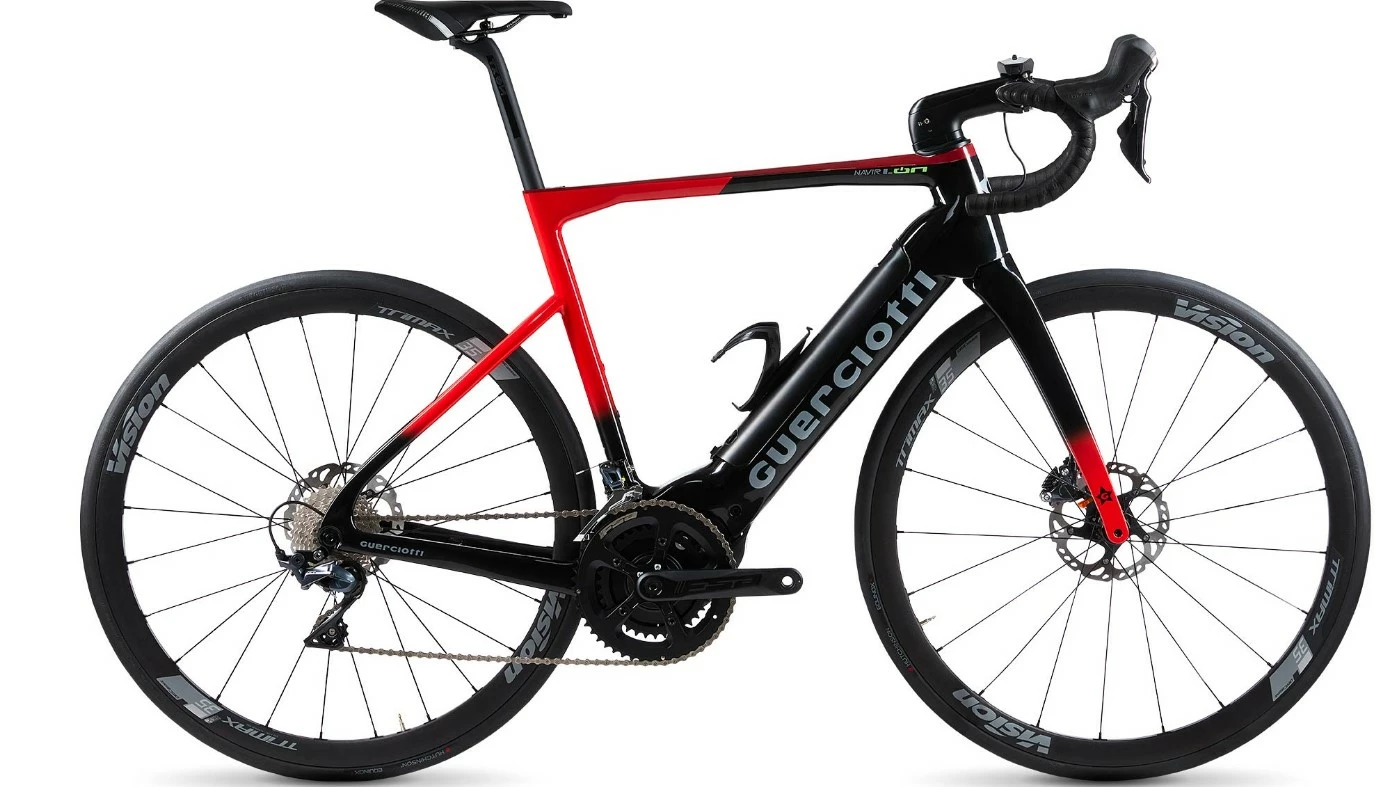 LEADER FOX Vélo électrique Route GUERCIOTTI Carbone NAVIR ION 500Wh 220 Kms 2022 Rouge 3 LEADER FOX Vélo électrique Route GUERCIOTTI Carbone NAVIR ION 500Wh 220 Kms 2022 Rouge