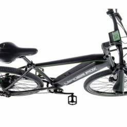 Vélo électrique LEADER FOX BARNET 540 Wh 100 Kms 2021 Noir/vert Mat -Vélos de Route Soldes leader fox barnet 1