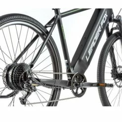 Vélo électrique LEADER FOX BARNET 540 Wh 100 Kms 2021 Noir/vert Mat -Vélos de Route Soldes leader fox barnet 4
