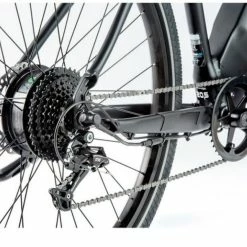 Vélo électrique LEADER FOX BARNET 540 Wh 100 Kms 2021 Noir/vert Mat -Vélos de Route Soldes leader fox barnet 6 1