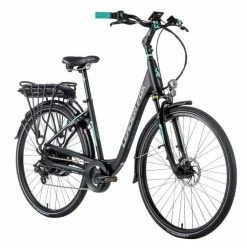 25 Kg Vélo électrique LEADER FOX INDUKTORA 576Wh 120 Kms 2021 Noir/vert Turquoise