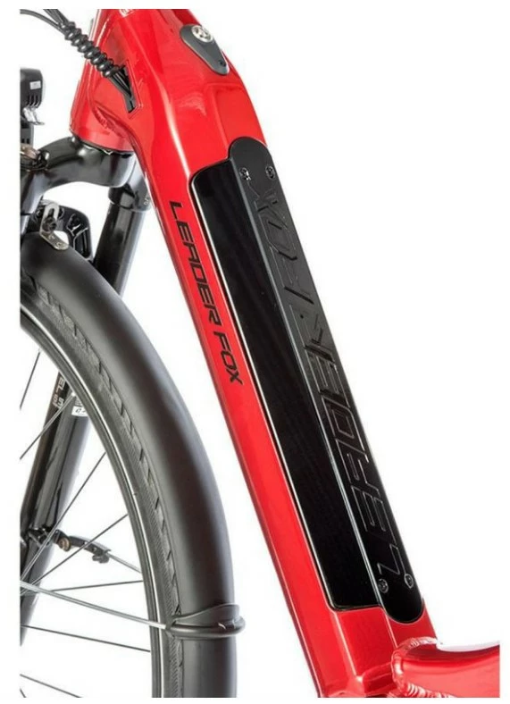 Vélo électrique LEADER FOX CITY NEBA 504 Wh 100 Kms 2021 Rouge 8 Vélo électrique LEADER FOX CITY NEBA 504 Wh 100 Kms 2021 Rouge – Image 6
