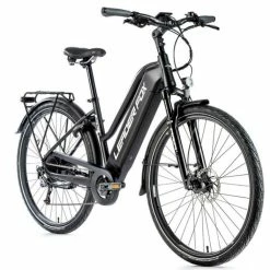 Vélo électrique LEADER FOX SANDY Femme 540 Wh 100 Kms 2021 Noir/blanc Mat