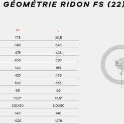 LEADER FOX VTT électrique MEGAMO RIDON FS Orange 2022 -Vélos de Route Soldes megamo rideon geometrie 1