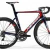 Vélo MERIDA REACTO équipe Pro BAHRAIN Shimano Dura-Ace 9150 Di2 11V Bleu/rouge/gold -Vélos de Route Soldes merida reacto bahrain bleu rouge gold 50