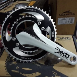 Pédalier DEDA GUARNITURA LOKOMOTIV 170mm 34/50 Blanc