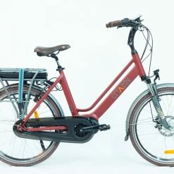 25 Kg Vélo électrique VIRAGE CITADIN 465 Wh 80 Kms 2022 Rouge (Made In France)