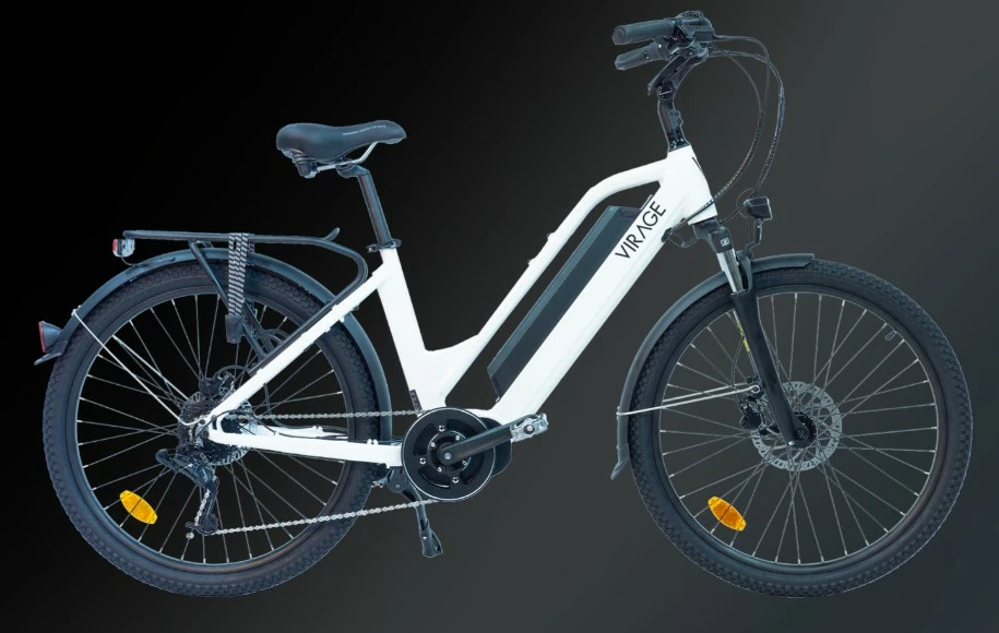 25 Kg Vélo électrique VIRAGE FLEURON 624Wh 150 Kms 2022 Blanc (Made In France) 3 25 Kg Vélo électrique VIRAGE FLEURON 624Wh 150 Kms 2022 Blanc (Made In France)