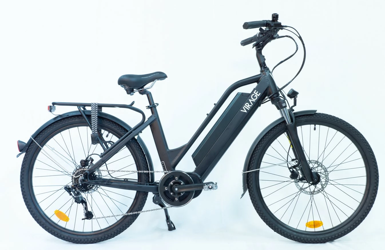 25 Kg Vélo électrique VIRAGE FLEURON 624Wh 150 Kms 2022 Noir (Made In France) 5 25 Kg Vélo électrique VIRAGE FLEURON 624Wh 150 Kms 2022 Noir (Made In France) – Image 3