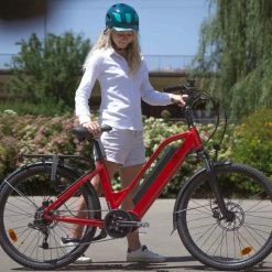 25 Kg Vélo électrique VIRAGE FLEURON 624Wh 150 Kms 2022 Rouge (Made In France) -Vélos de Route Soldes virage fleuron rouge 1